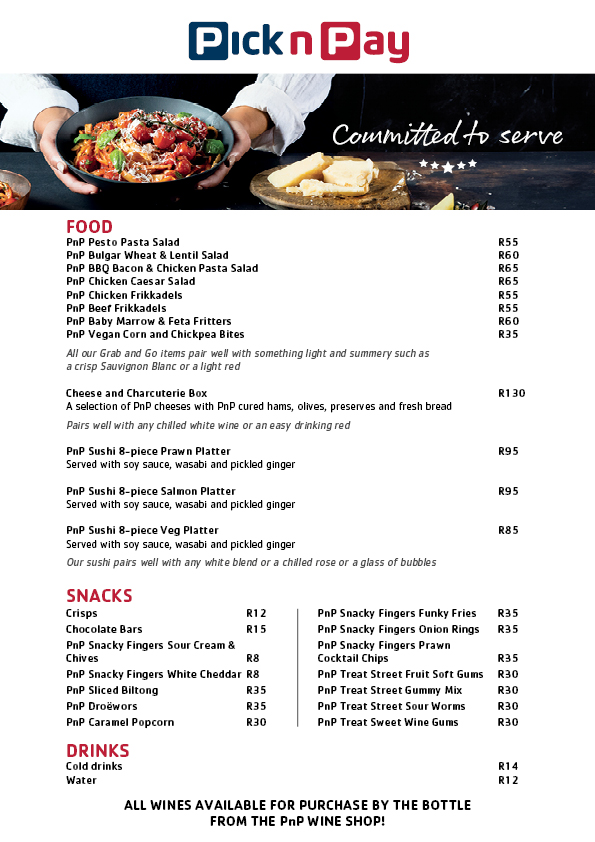 PnP WFF_Grab & Go_A4 Counter Top Menu